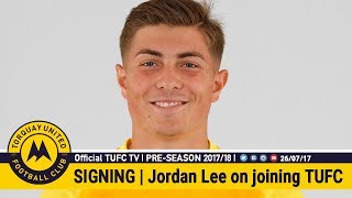 Official TUFC TV  Jordan Lee speaks after returning to TUFC on loan 260717 [upl. by Silliw832]