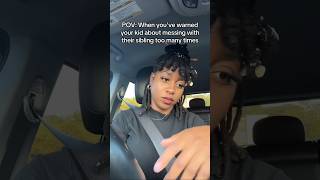 Ive told yo butt now she FED UP🫣🥴 siblings momlife lifewithkids [upl. by Anahsit]