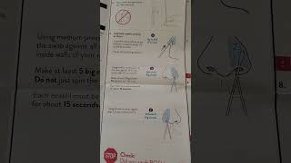 BinaxNOW Covid19 Antigen Self Test Directions  Video Visual Aid [upl. by Misha]