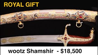 Wootz Shamshir sword collection NOBLIE unique damascus sword [upl. by Ethyl]