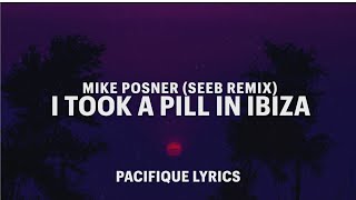 Mike Posner  I Took A Pill In Ibiza Seeb remix Lyrics [upl. by Alyce]