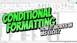 Mastering Conditional Formatting How It Works in Microsoft Excel [upl. by Kelsi]