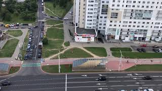 Minsk Belarus проспект Дзержинского с высоты [upl. by Dulcia]