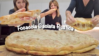 FOCACCIA BACIATA RUSTICA con il mio impasto 1000 BOLLE facile e super arioso [upl. by Ahsiam]