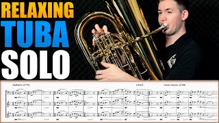 RELAXING amp CALMING TUBA SOLO quotJesus Paid it Allquot by Elvina Hall and JGrape Sheet Music Play Along [upl. by Alice]