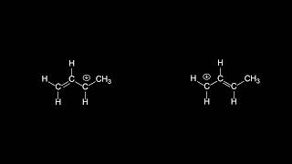 Resonance of allyl cation animation [upl. by Nollaf]