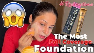 Trying Out Worlds Most Full Coverage Foundation  Dermacol Review [upl. by Hedley548]