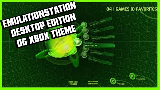 OG XBOX Emulationstation desktop edition themes [upl. by Coop]