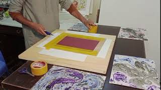 Marbling painting arts youtube youtubevideo viralvideo [upl. by Routh]