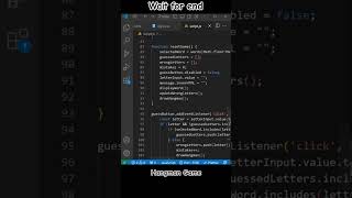 HTML CSS amp JavaScript Hangman Game  Build amp Play in Under a Minute [upl. by Macswan110]