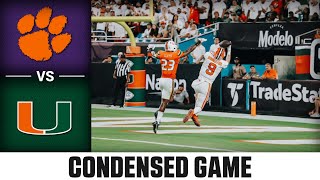 Clemson vs Miami Condensed Game  2023 ACC Football [upl. by Ailegnave]