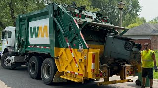 WM CNG Heil PT1000 Rear Loader Garbage Truck [upl. by Ettezzil631]