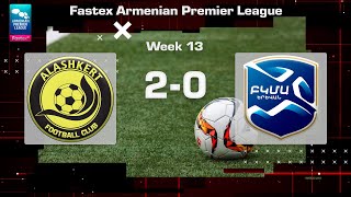 Alashkert  BKMA 20 Fastex Armenian Premier League 202425 Week 13 [upl. by Nomla]