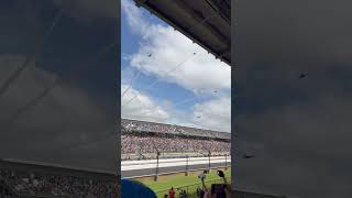 Flyover at the 108th Indy 500 indycar indy500 jet aviation military flyover [upl. by Lenna]