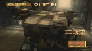 Metal Gear Solid 4 walkthrough 056 Surface Tunnel  Rex vs Ray [upl. by Vinnie]