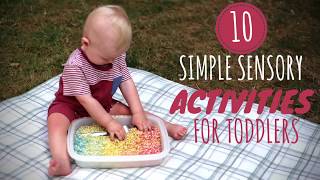 10 Simple Sensory Activities for Toddlers  DIY Baby Entertainment [upl. by Stiruc]