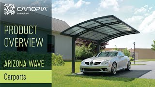 Arizona™ Wave Single Carport Kit  Palram  Canopia [upl. by Amitak]