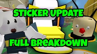 Sticker UPDATE BREAKDOWN  Bee Swarm Simulator [upl. by Raimundo]