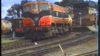 Cement Train shunting Drogheda Station 19945 [upl. by Hufnagel360]