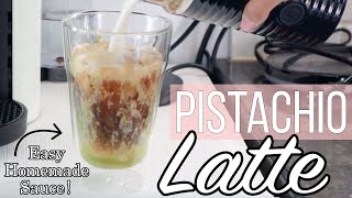 Pistachio Latte At Home  Easy Pistachio Sauce Recipe [upl. by Ecitnirp]