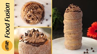 Stuffed Chocolate Chimney Cake Recipe by Food Fusion [upl. by Eniamrahs]