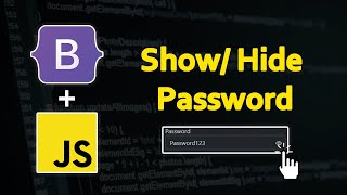 Bootstrap 5 Toggle Visibility  HideShow Password with JavaScript [upl. by Akfir782]