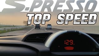 S presso Suzuki top speed test using off road tire Forceum MT08 [upl. by Nylinej]