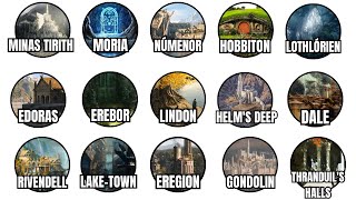 Every Lord of the Rings City Explained in 23 Minutes [upl. by Akeimat]