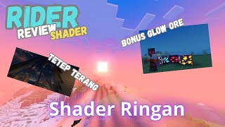 Intinya Shader Ringan  Minecraft Indonesia  RIDER 1 [upl. by Nennarb]