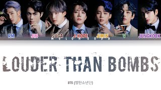 BTS ‘Louder Than Bombs’ Color Coded LyricsHANROMENGINA가사 [upl. by Reniti780]