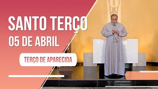 Terço de Aparecida com Pe Antonio Maria  05 de abril de 2023 Mistérios Gloriosos [upl. by Dorren]