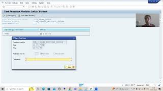 21  Modularization Techniques  Function Module  Save Parameters as Test Data [upl. by Naashar]