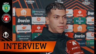 INTERVIEW  Emam Ashour efter kampen mod Sporting [upl. by Nannahs292]