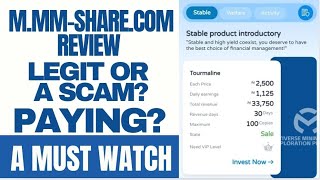 Mmmsharecom Review Is Multiverse Mining investment platform LEGIT or SCAM A MUST WATCH [upl. by Akiehsat]