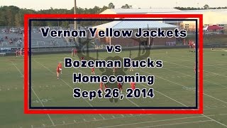 Vernon vs Bozeman  September 26 2014  Homecoming [upl. by Agretha]