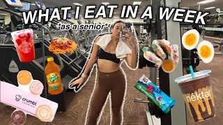 WHAT I EAT IN A WEEK as a senior in high school [upl. by Tryck]