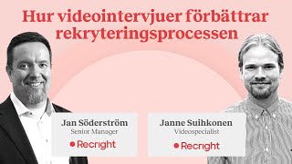 Webinar Hur videointervjuer förbättrar rekryteringsprocessen [upl. by Rissa807]