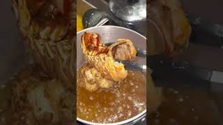 Fried Lobster trendingshortsviral jamaicanfoodie jamaicanstyle lobster [upl. by Delgado]