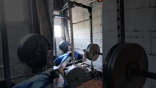 320 lb bench press for 10 reps at 190 lb body weight benchpress bentpress weightbench [upl. by Katharina]