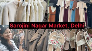 Sarojini Market Tour 2024  Kurtis Woollen Skirts Jackets Crop tops Jewelleries [upl. by Kcirdneh]