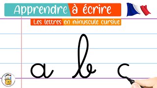 Apprendre À Écrire Les Lettres De LAlphabet En Minuscule Cursive  Apprendre À Tracer Les Lettres [upl. by Anelaf]