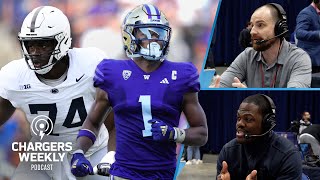 Breaking Down Top Talent At NFL Combine  LA Chargers [upl. by Duky256]