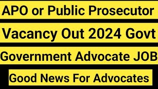 APO or Public Prosecutor Vacancy Out 2024 [upl. by Camila]