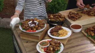 Corkys BBQ 3 or 6 1lb Bags of Hickory Smoked Jumbo Wings on QVC [upl. by Greyson]