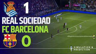 REAL SOCIEDAD 10 BARCELONA • Highlights • La Liga 2425  SimulationRecreation [upl. by Iron]