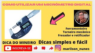 Como utilizar um micrômetro Digital [upl. by Gwynne]