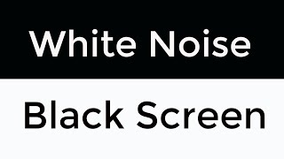 Continuous White Noise with Black Screen  No Ad Breaks  Sleep amp Focus Sounds [upl. by Avevoneg]