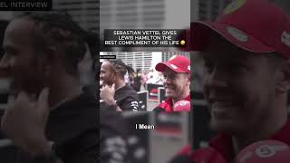 Sebastian Vettels BEST Compliment To Lewis Hamilton 🤣 [upl. by Isador277]