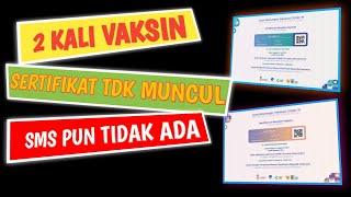 SUDAH DI VAKSIN 2 KALI TAPI SERTIFIKAT TDK MUNCUL  BEGINI CARANYA [upl. by Rheba225]