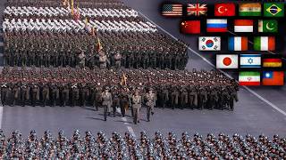 50 Most Powerful Armies in the World  Military Ranking [upl. by Eirrem]